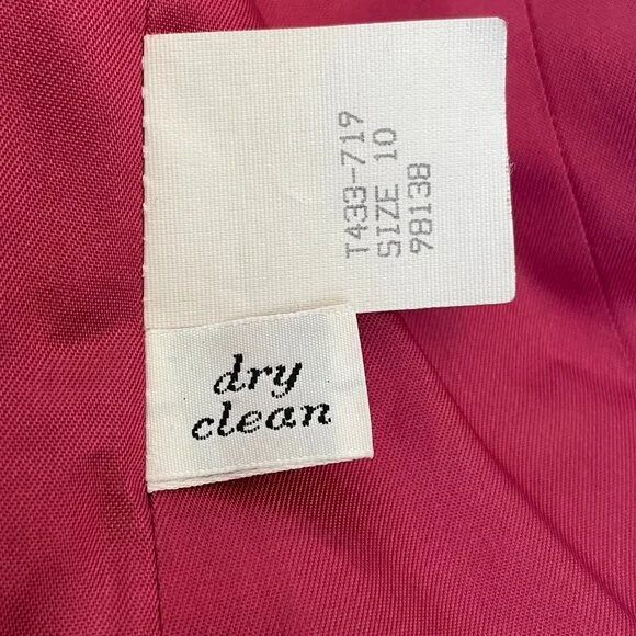 Vintage Pendleton Pink Teal Plaid Wool Cropped Jacket Jewel Buttons USA 10